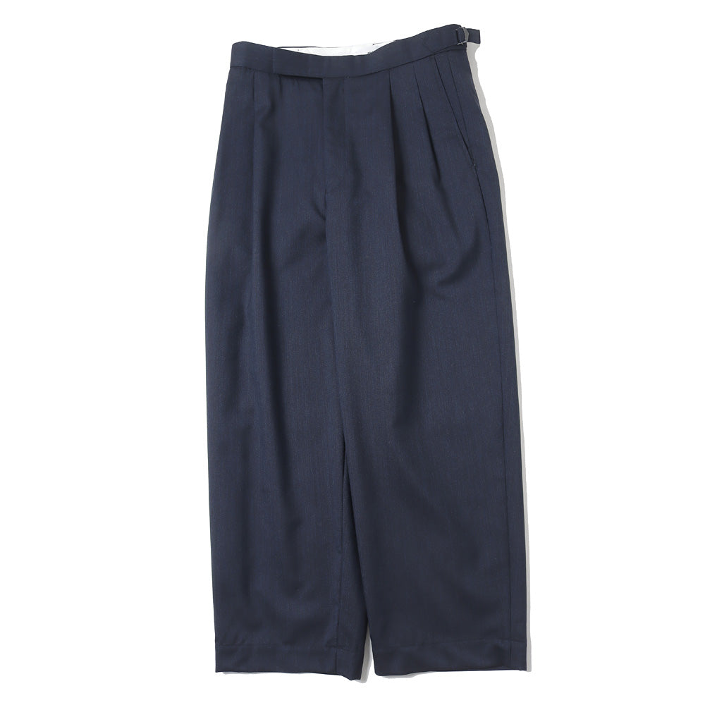 marka(マーカ) - OFFICER PANTS 2TUCK WIDE WOOL TROPICAL MELANGE