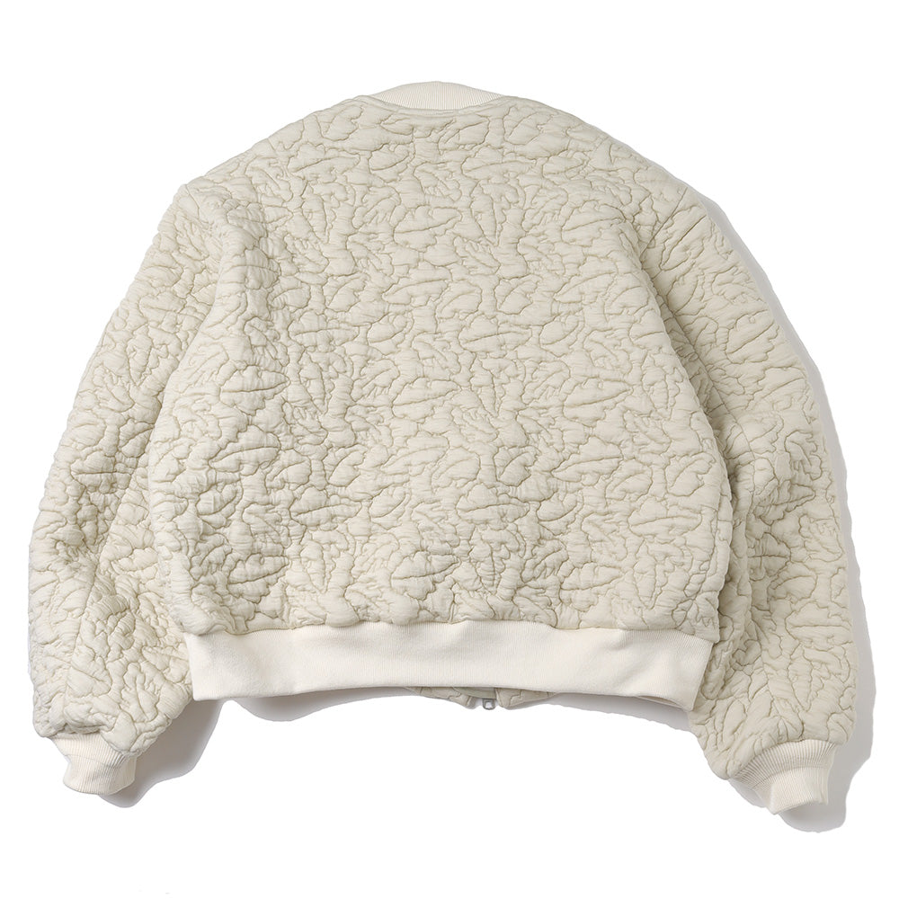 Leaves Quilted Jacquard Jacket