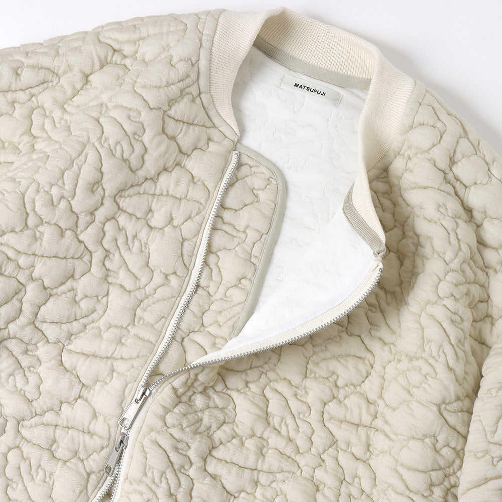 Leaves Quilted Jacquard Jacket