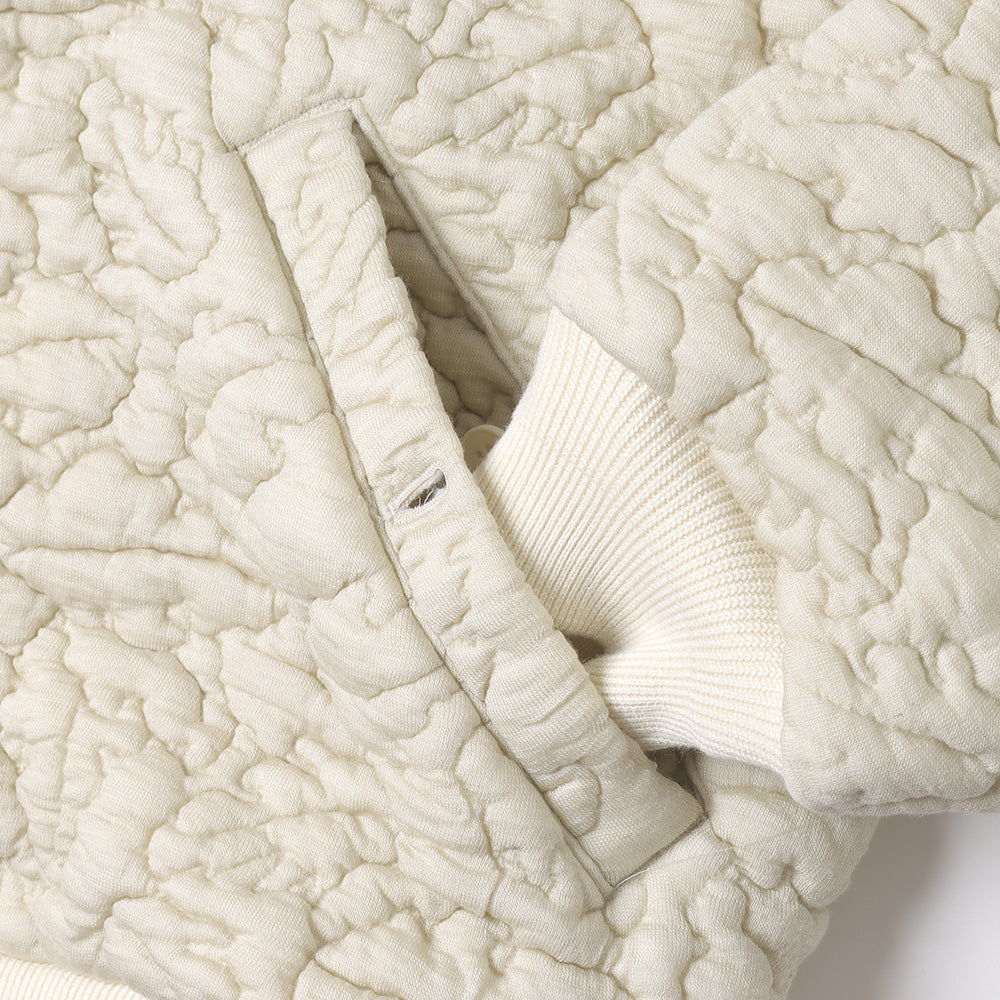 Leaves Quilted Jacquard Jacket