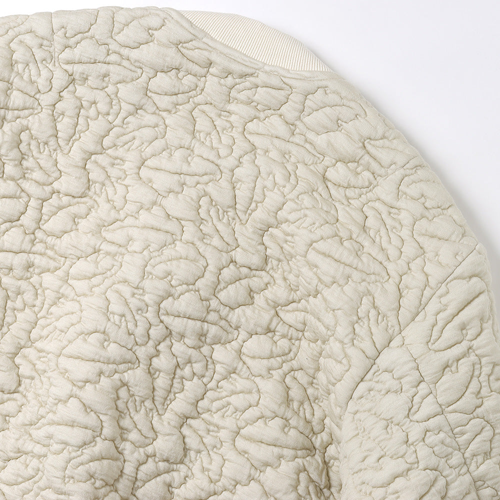 Leaves Quilted Jacquard Jacket