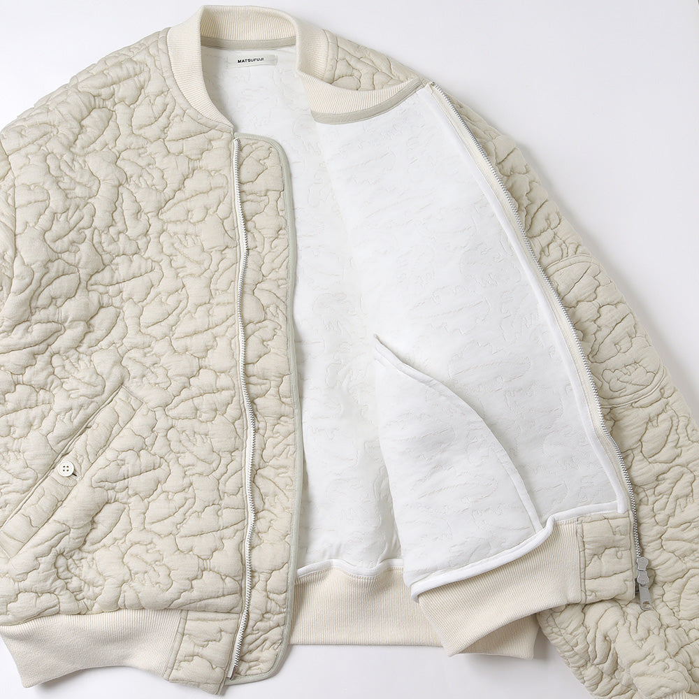 Leaves Quilted Jacquard Jacket