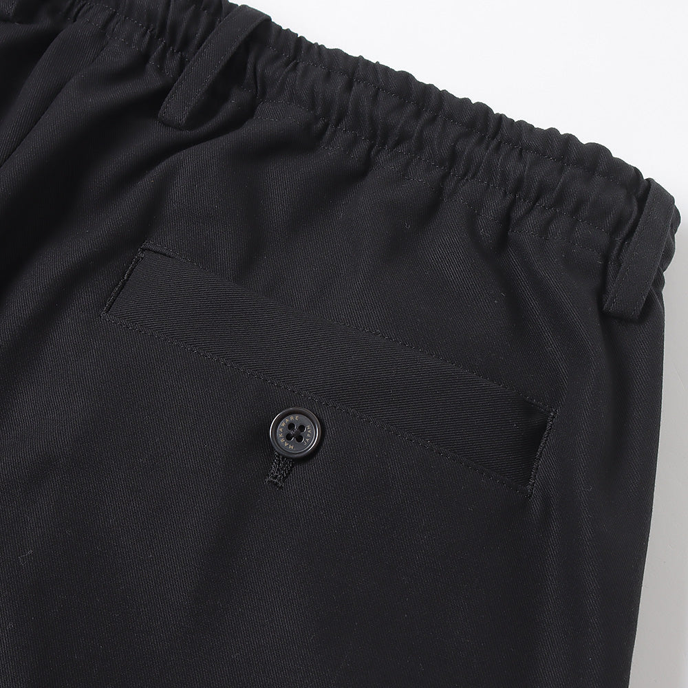 DOUBLE PLEATED EASY ORGANIC COTTON GABARDINE