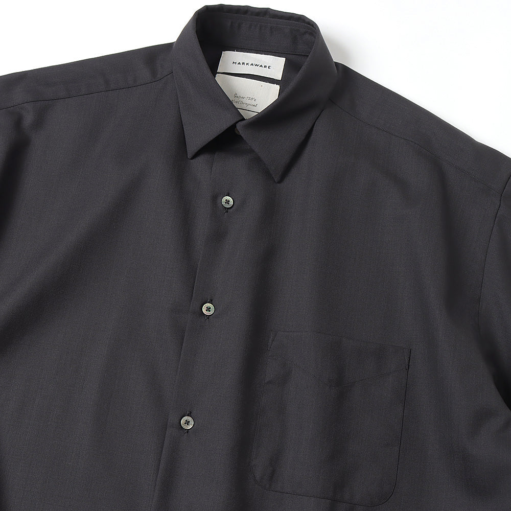COMFORT FIT SHIRTS S/S SUPER120s WOOL TROPICAL