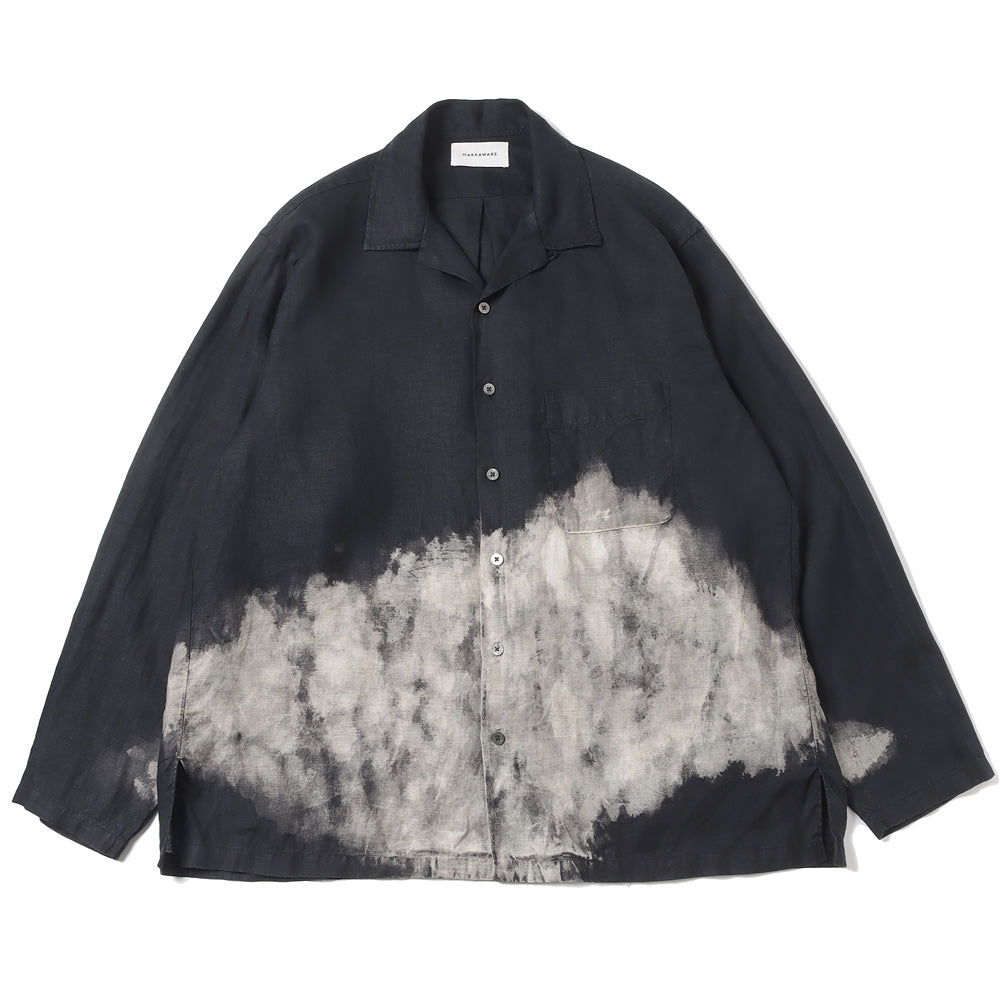 OPEN COLLAR SHIRT HEMP (CLOUDY BLEACHING)