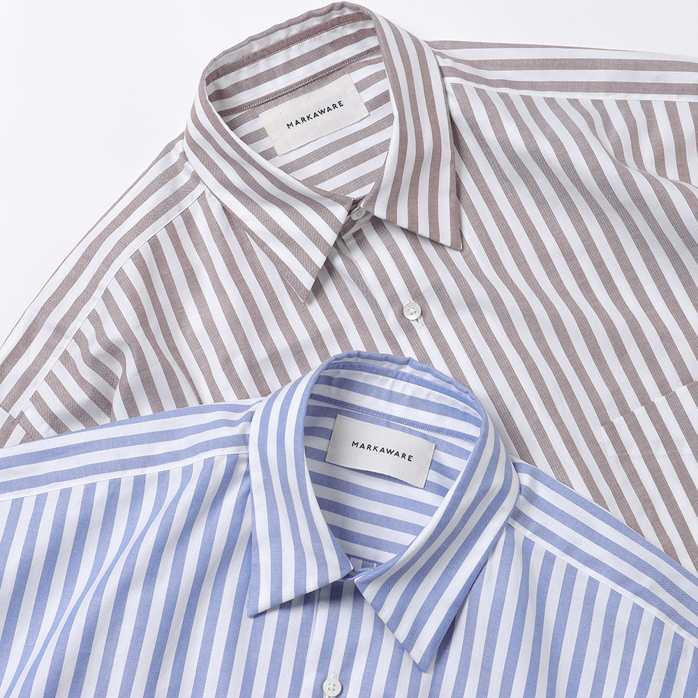 COMFORT FIT SHIRT SOKTAS ORGANIC COTTON OXFORD STRIPE