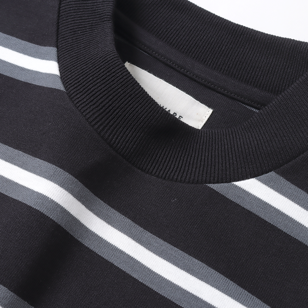 BOX Tee L/S ORGANIC COTTON 20/1 BORDER