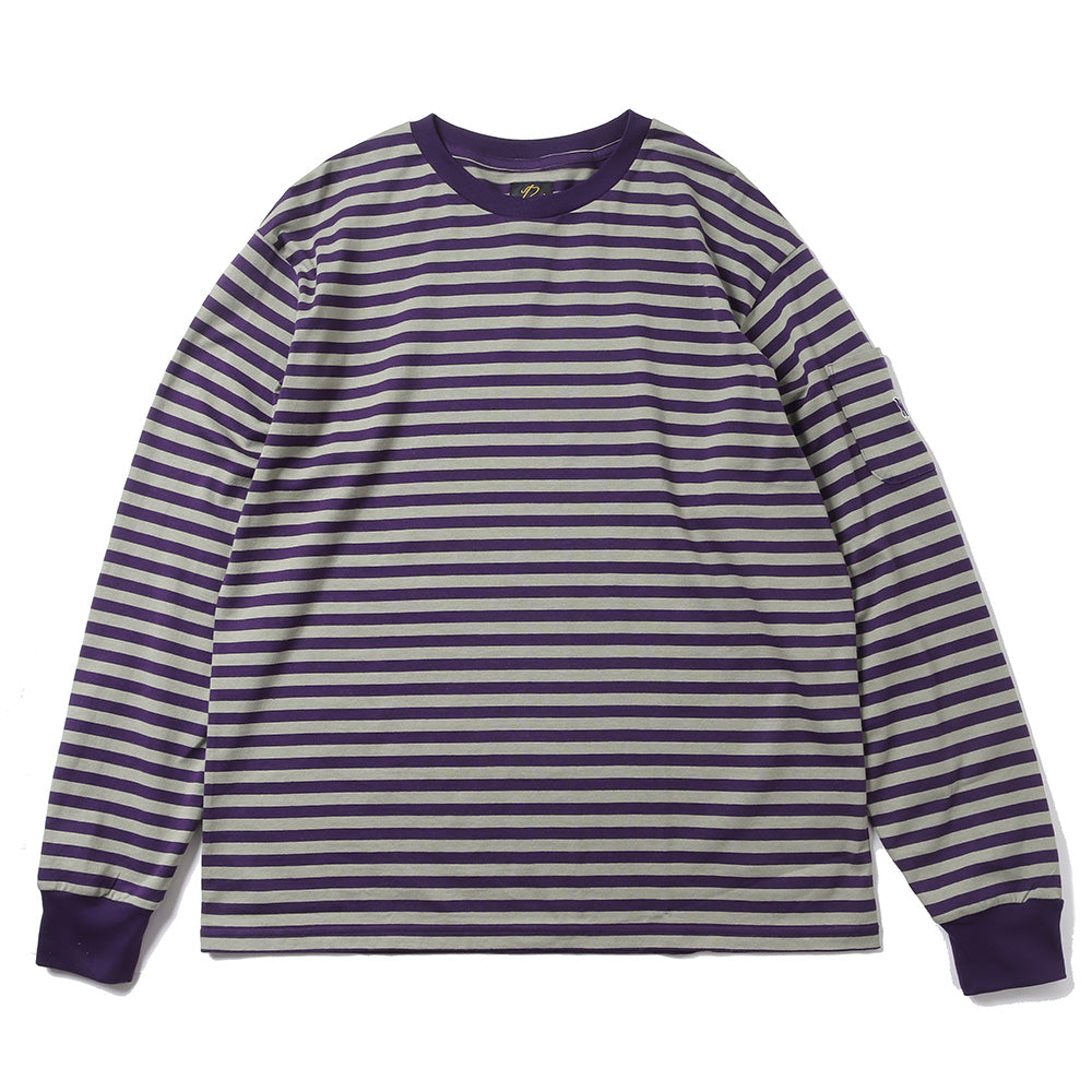 L/S Crew Neck Tee - Cotton Stripe Jersey