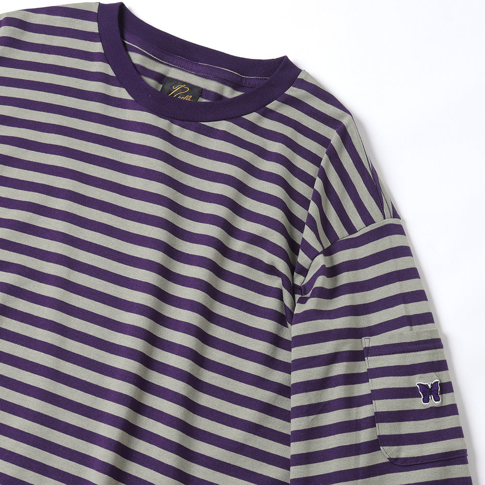 L/S Crew Neck Tee - Cotton Stripe Jersey