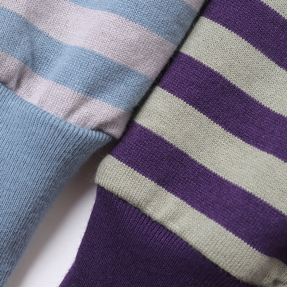 L/S Crew Neck Tee - Cotton Stripe Jersey