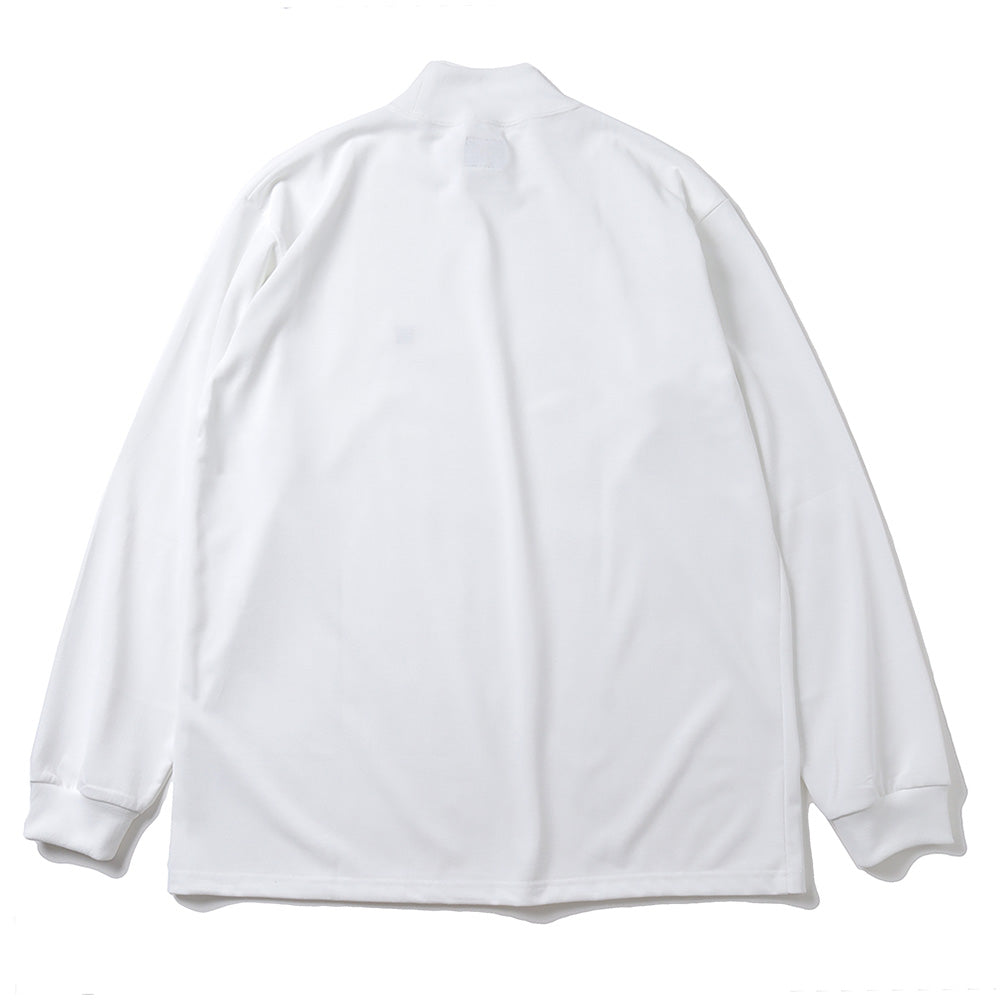 L/S Mock Neck Tee - Poly Jersey