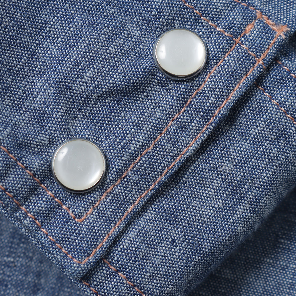 Western Shirt - Cotton Chambray / India Emb.