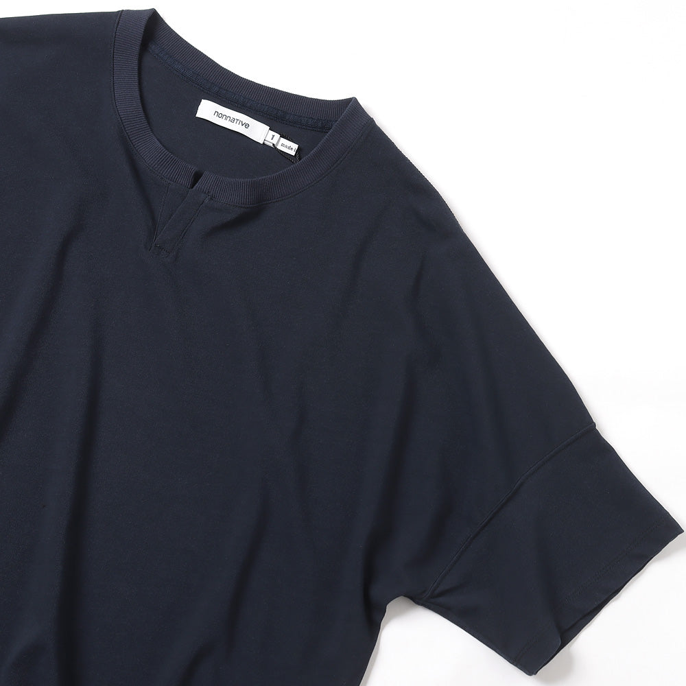 CLERK S/S T-NECK TEE COTTON JERSEY