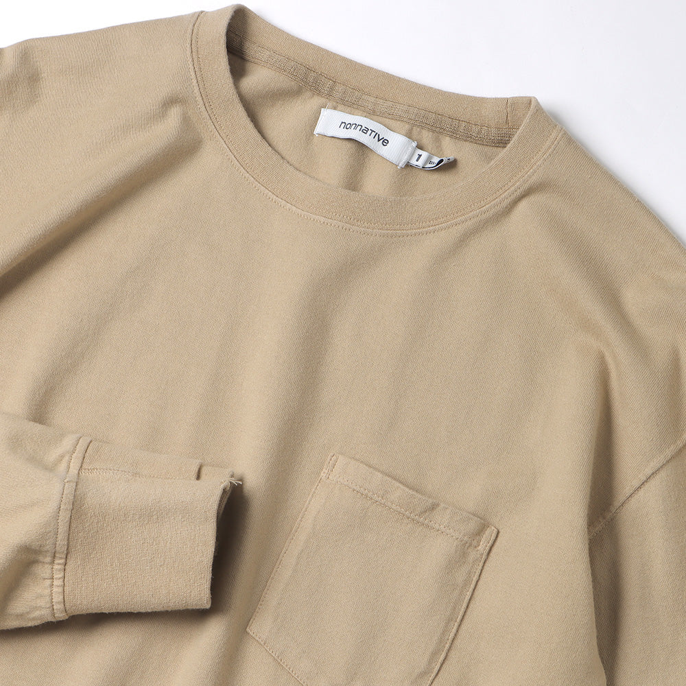 DWELLER L/S TEE COTTON JERSEY OVERDYED