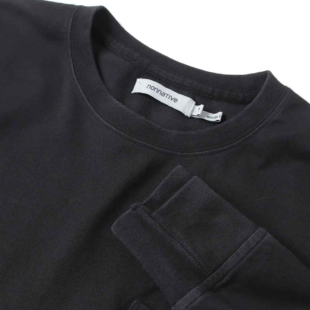 DWELLER L/S TEE COTTON JERSEY OVERDYED