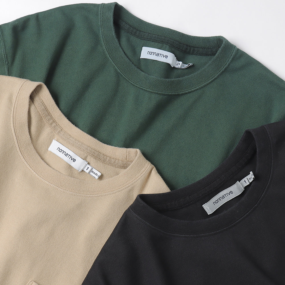 DWELLER L/S TEE COTTON JERSEY OVERDYED