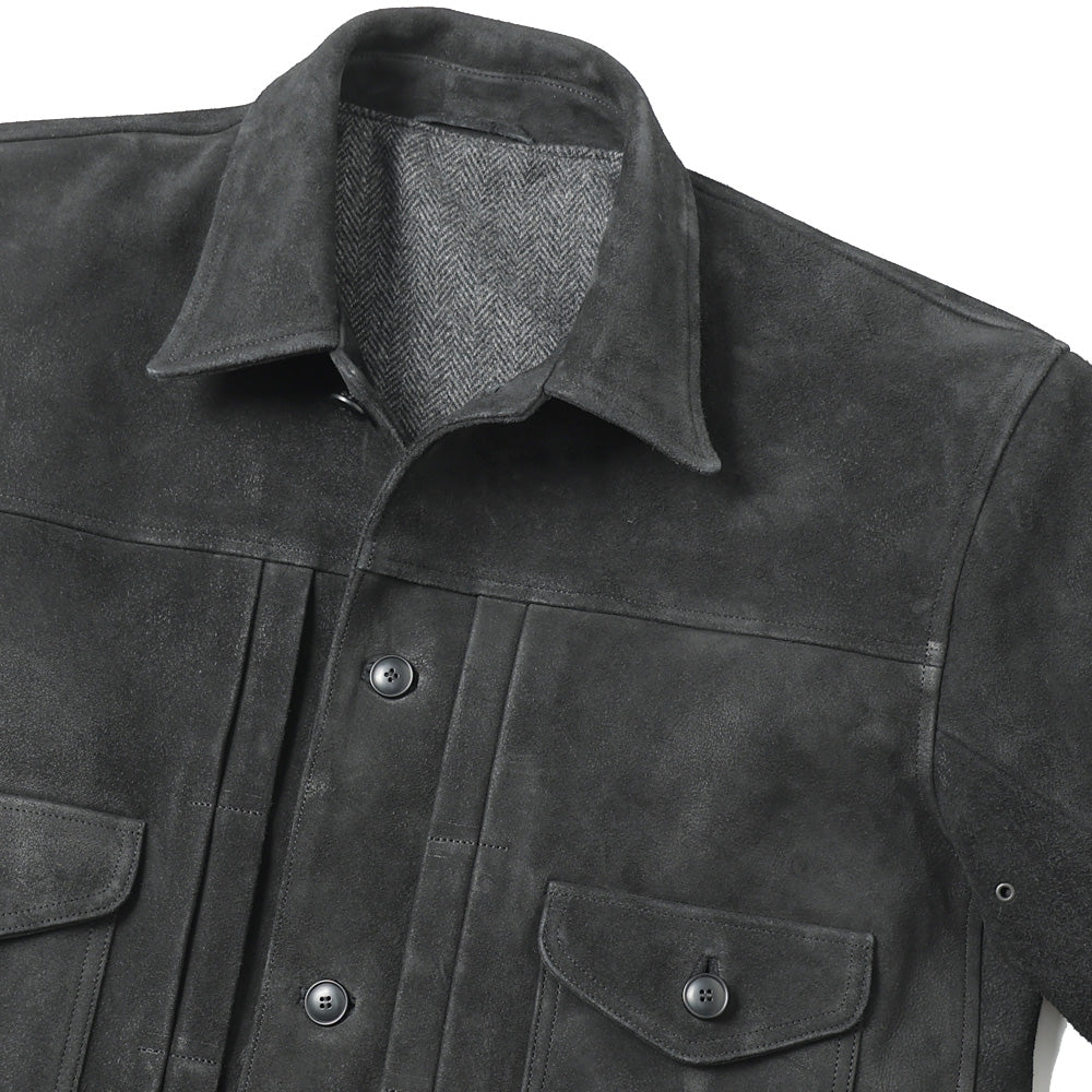 PATINA HORSE-HIDE JEAN JACKET (ROUGH OUT)