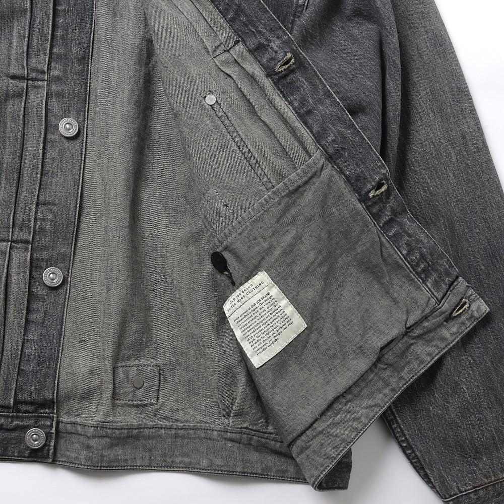 RIVETED ONE POCKET JEAN JACKET (FADE INDIGO)