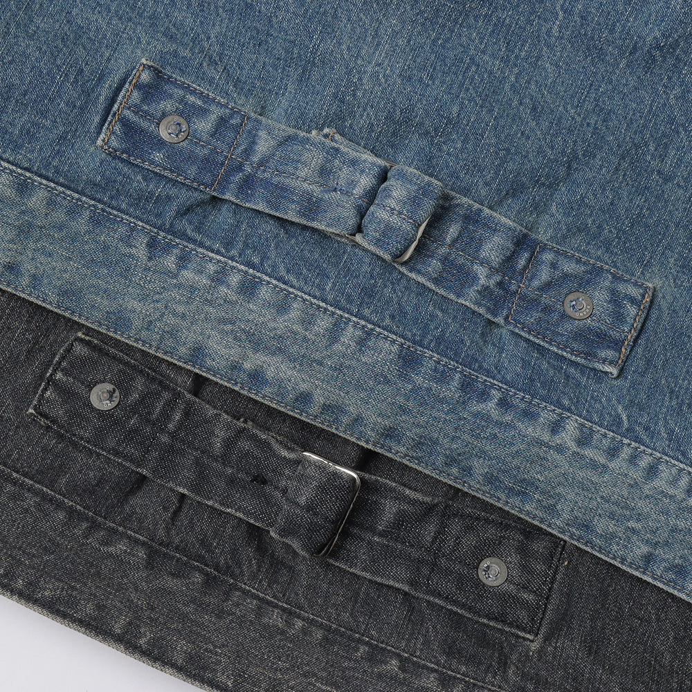 RIVETED ONE POCKET JEAN JACKET (FADE INDIGO)