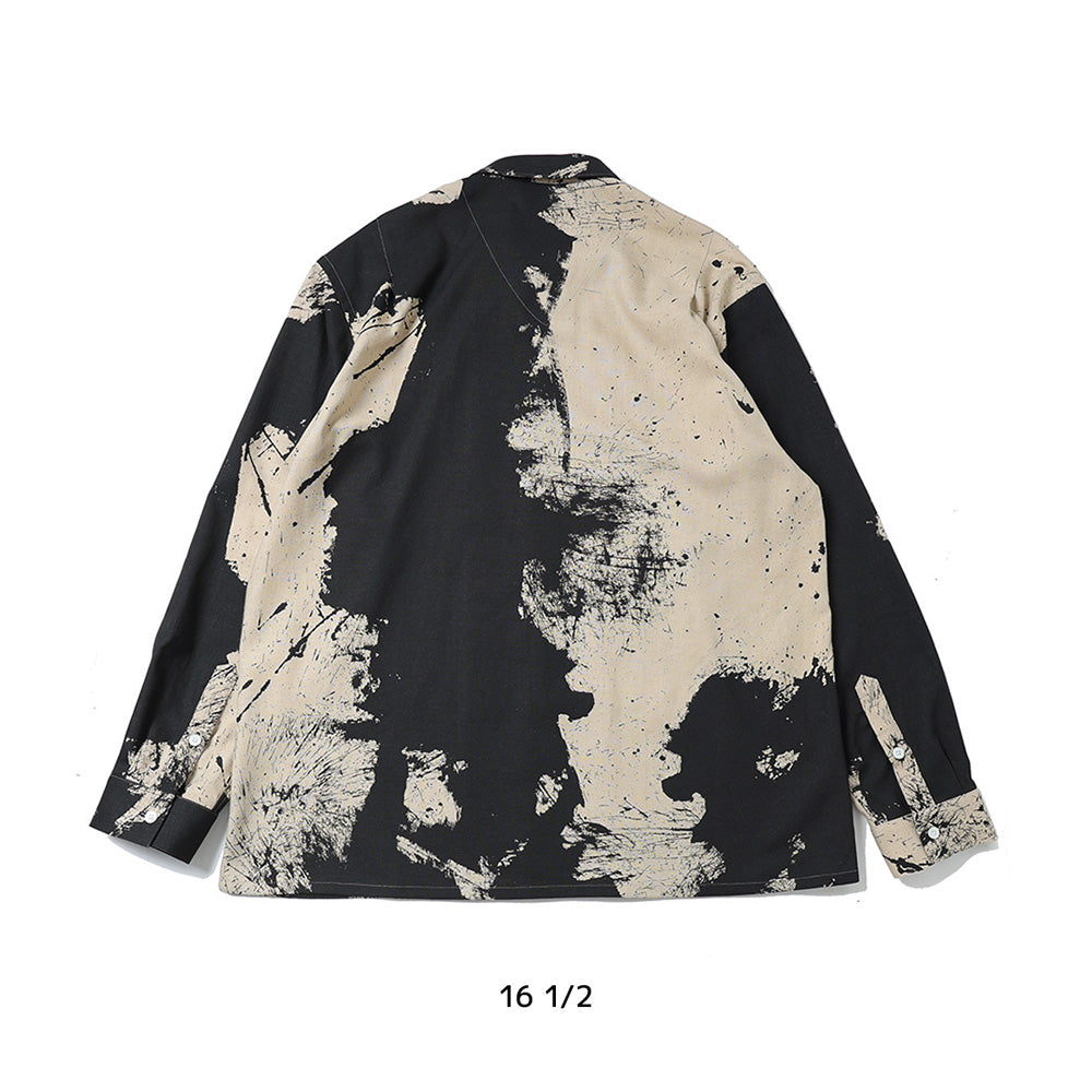 TSUJIMURA SHIRO ABSTRACT PAINT SHIRTS (Long-sleeve)