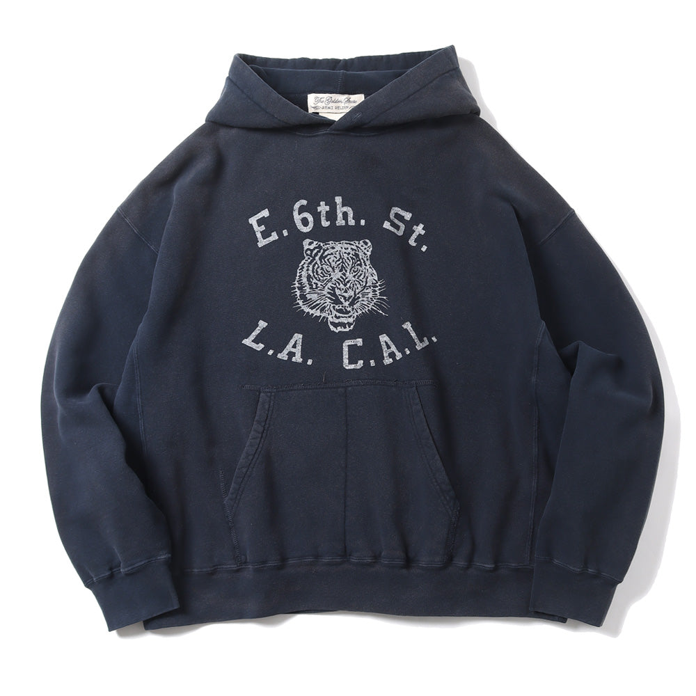 NEW加工裏毛パーカー(L.A.C.A.L.)(BLACK)