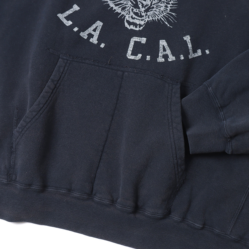 NEW加工裏毛パーカー(L.A.C.A.L.)(BLACK)