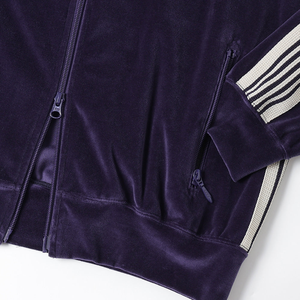 Rib Collar Track Jacket - C/PE Velour