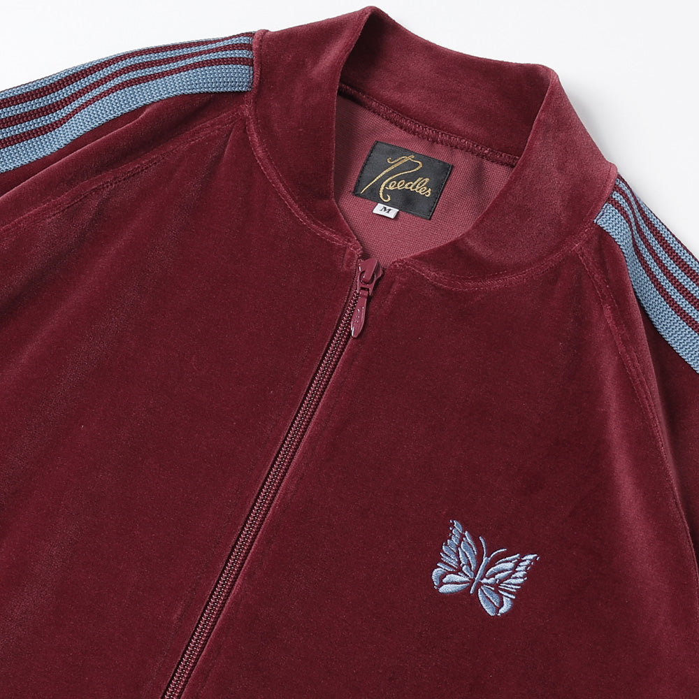 Rib Collar Track Jacket - C/PE Velour