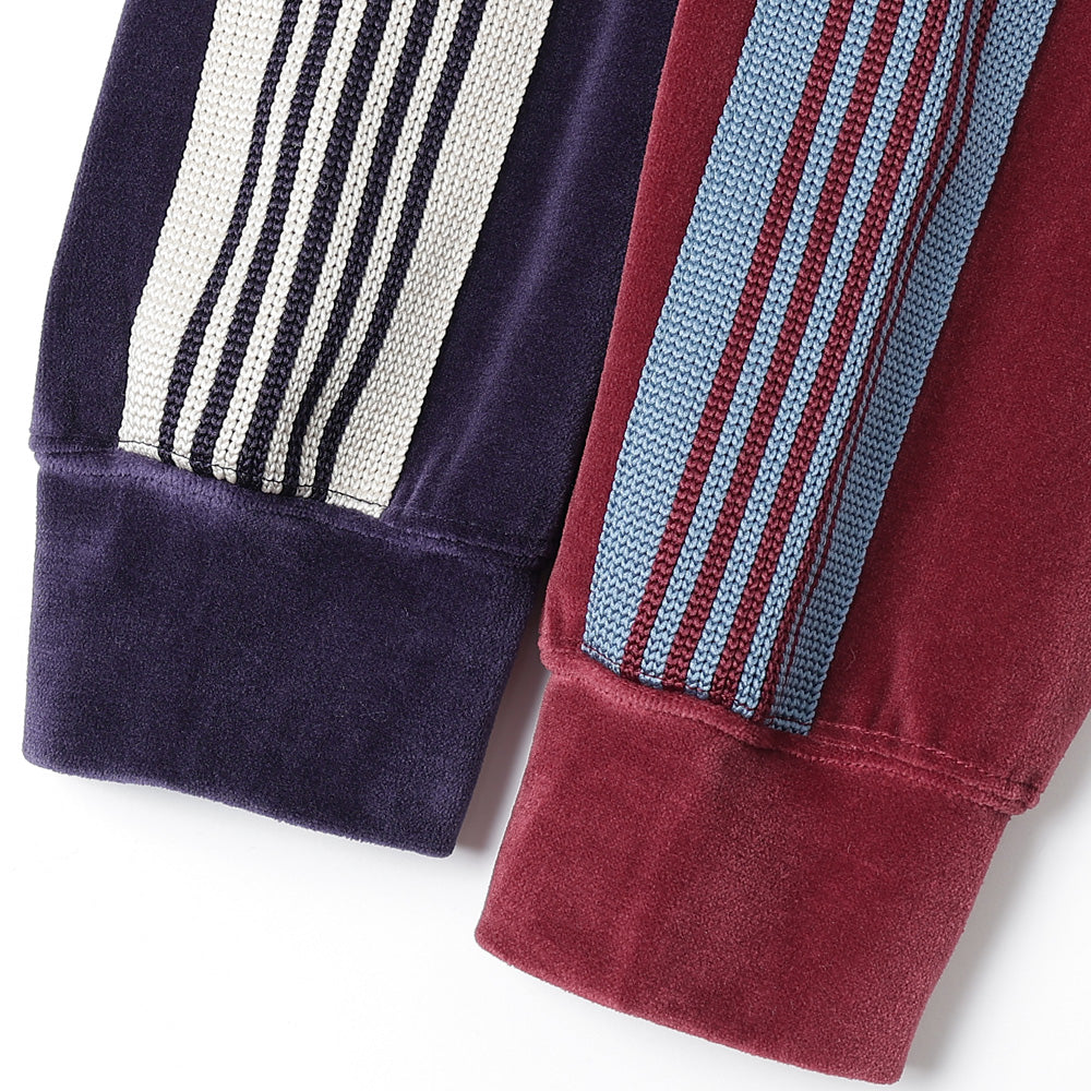 Rib Collar Track Jacket - C/PE Velour