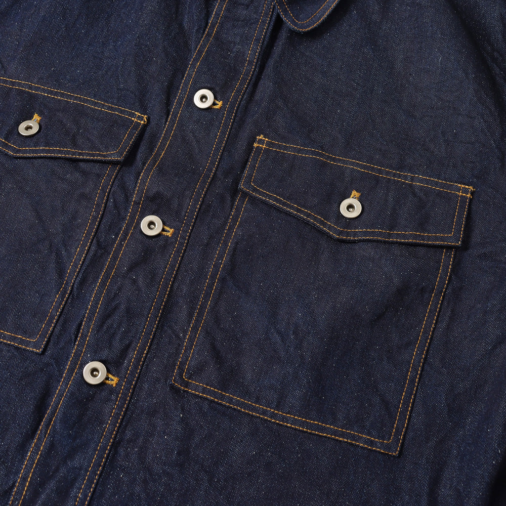 SILK DENIM SHIRT JACKET