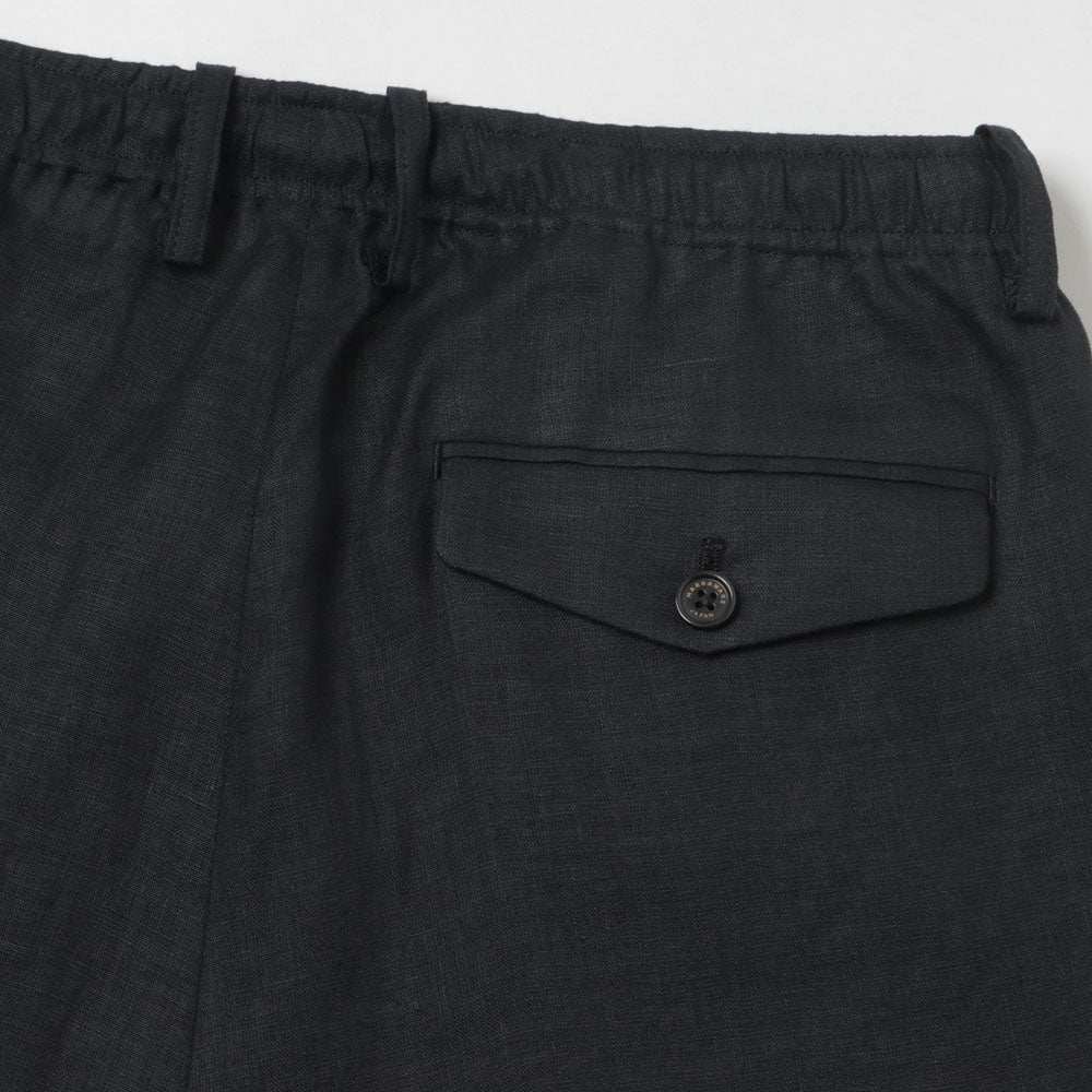 TRIPLE PLEATED EASY TROUSERS HEMP