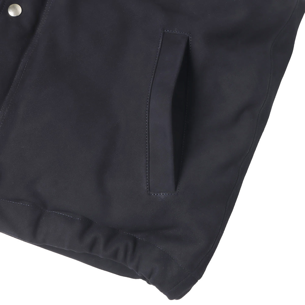 Suede Down Vest