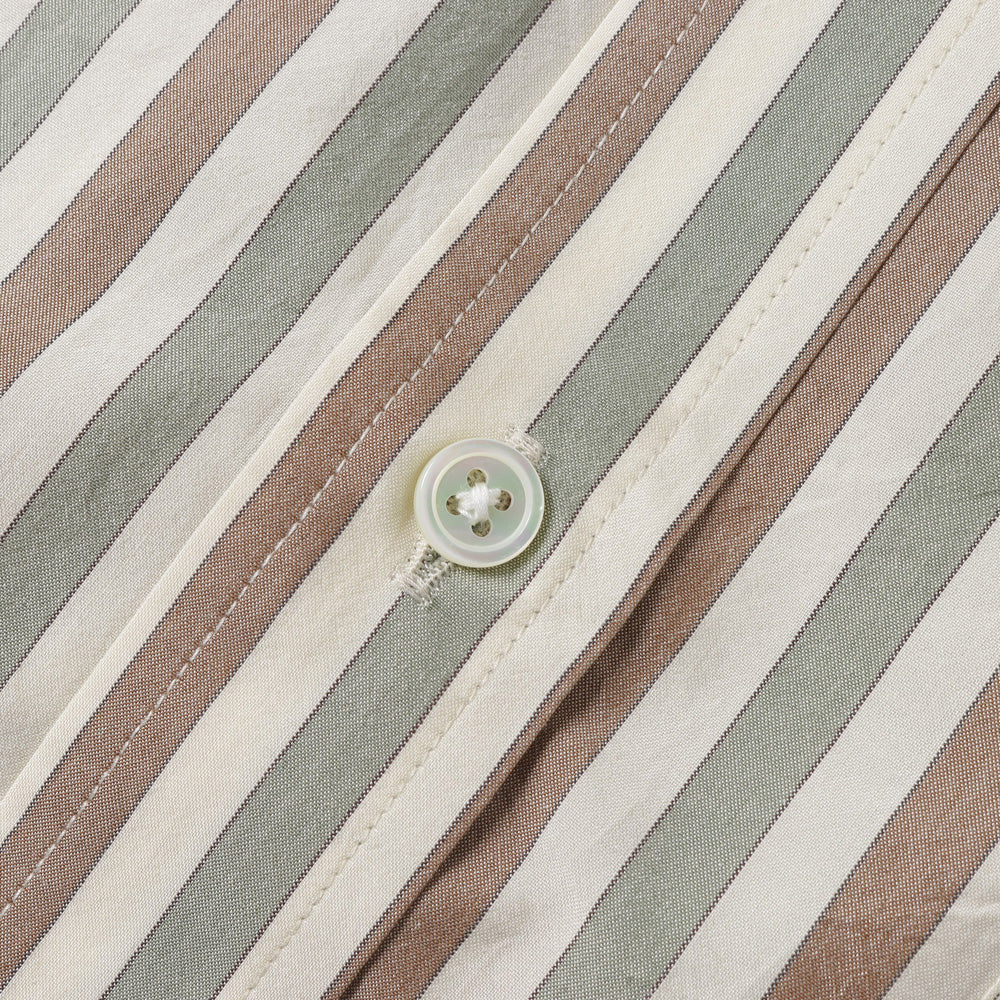 Cotton Silk Stripe Shirt