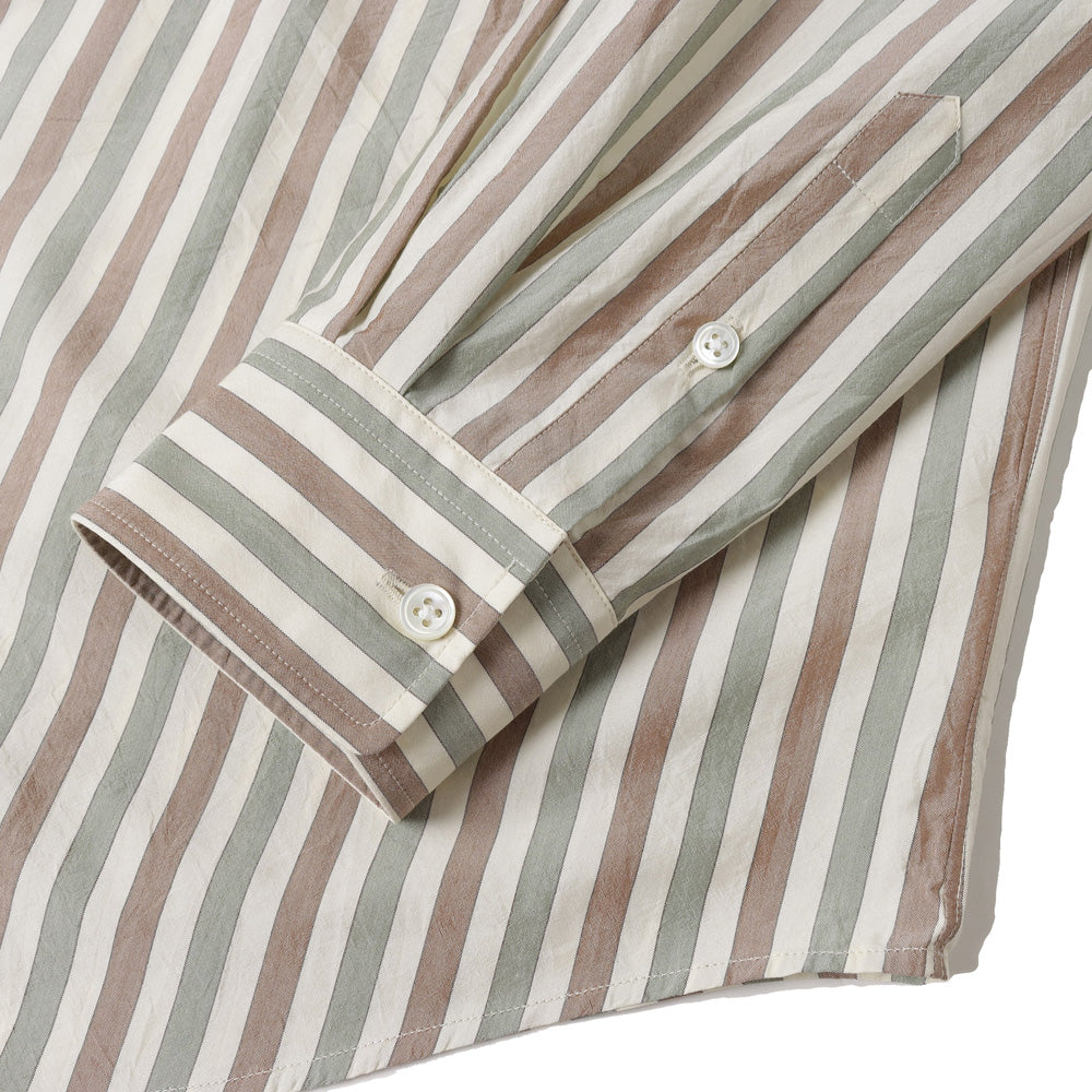 Cotton Silk Stripe Shirt