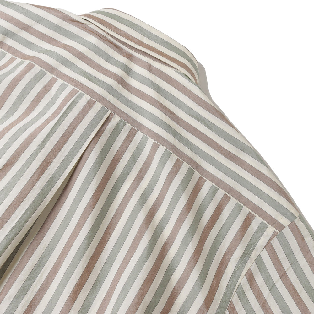 Cotton Silk Stripe Shirt