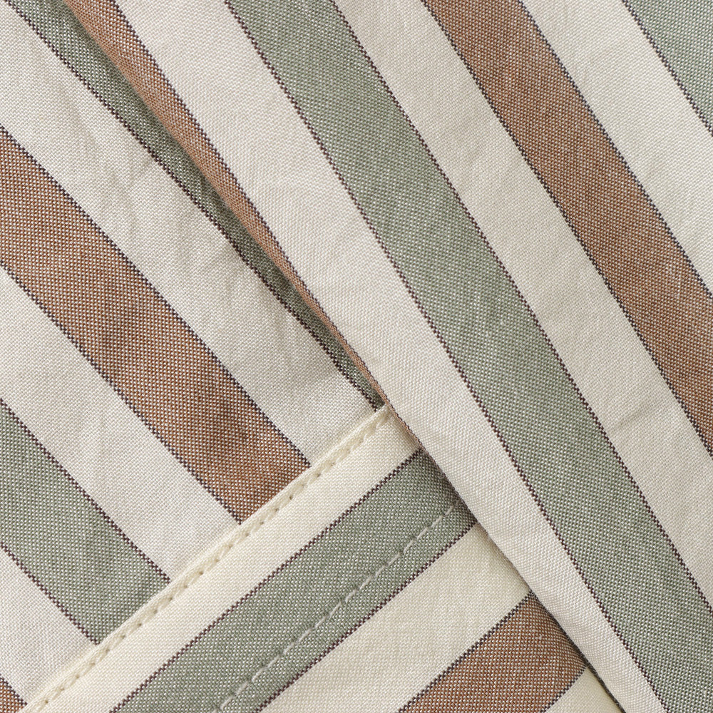 Cotton Silk Stripe Shirt