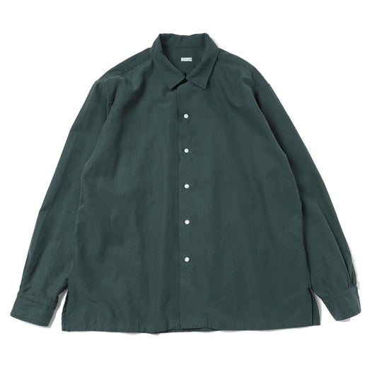 Silk Cotton Open Collar L/S Shirt