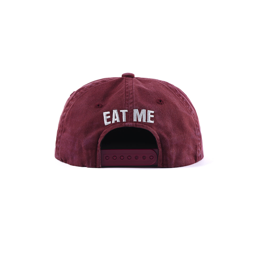 5 PANEL CAP EAT ME BURGUNDY