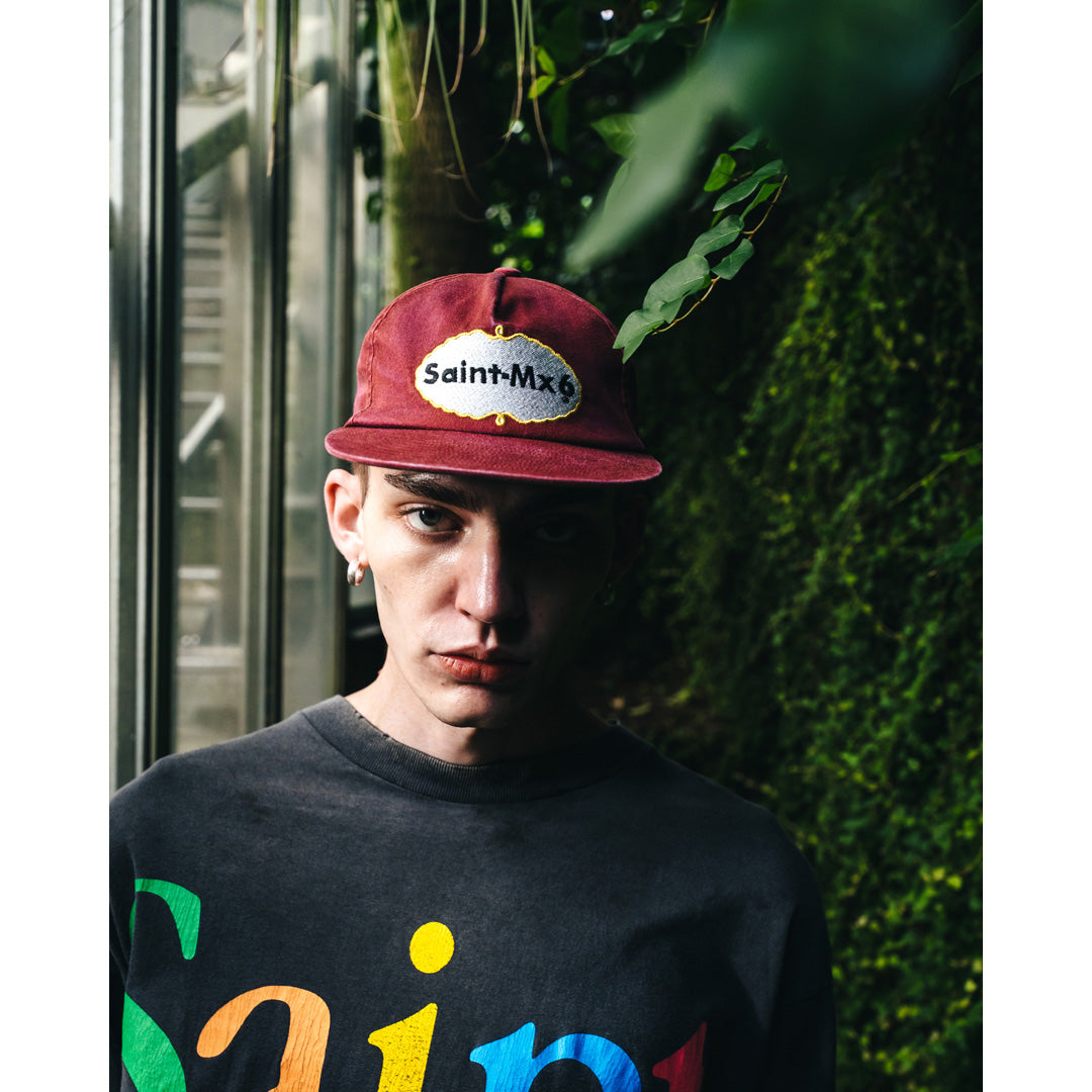 5 PANEL CAP EAT ME BURGUNDY
