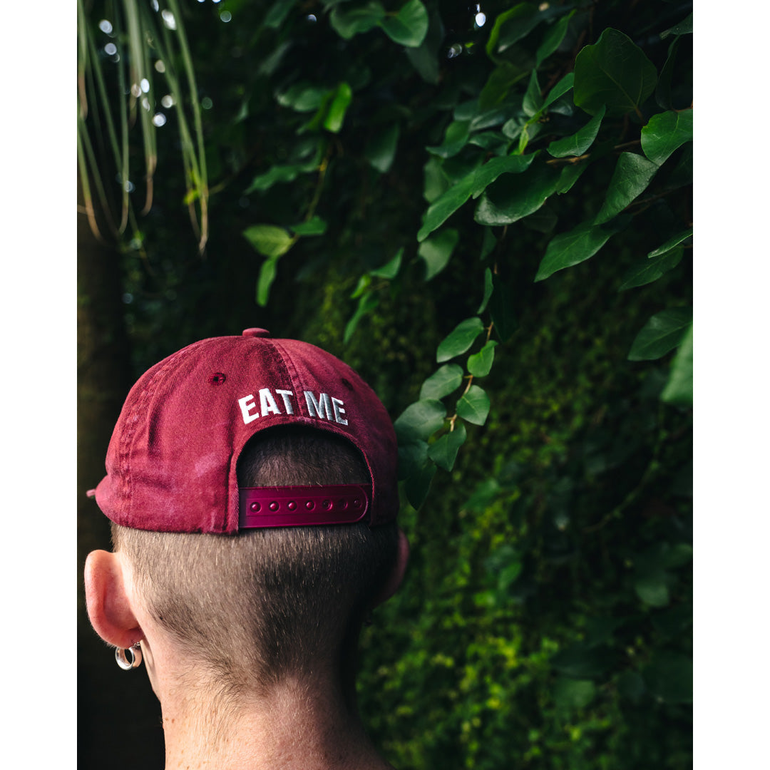 5 PANEL CAP EAT ME BURGUNDY