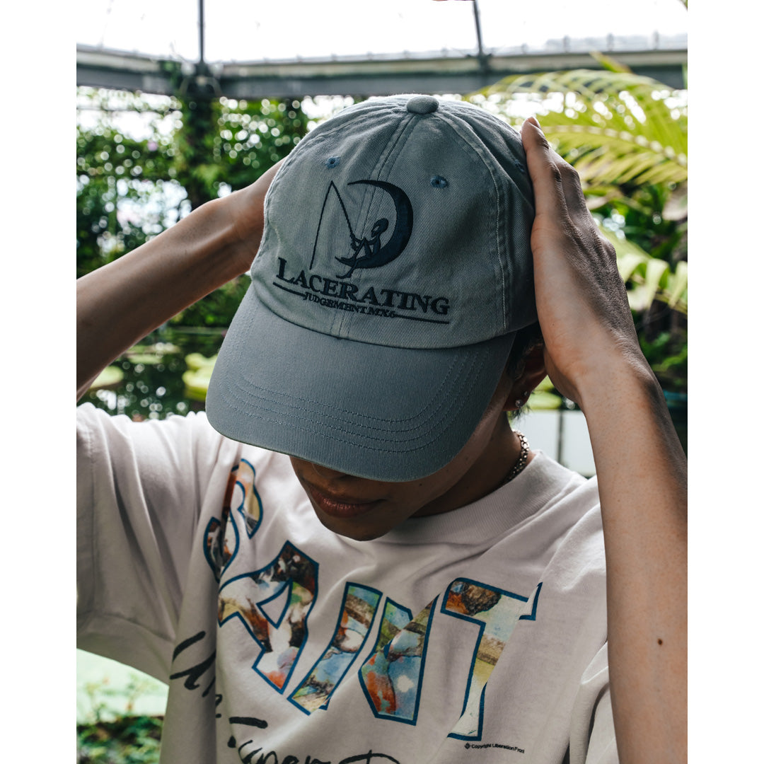6 PANEL CAP LACERATING BLUE