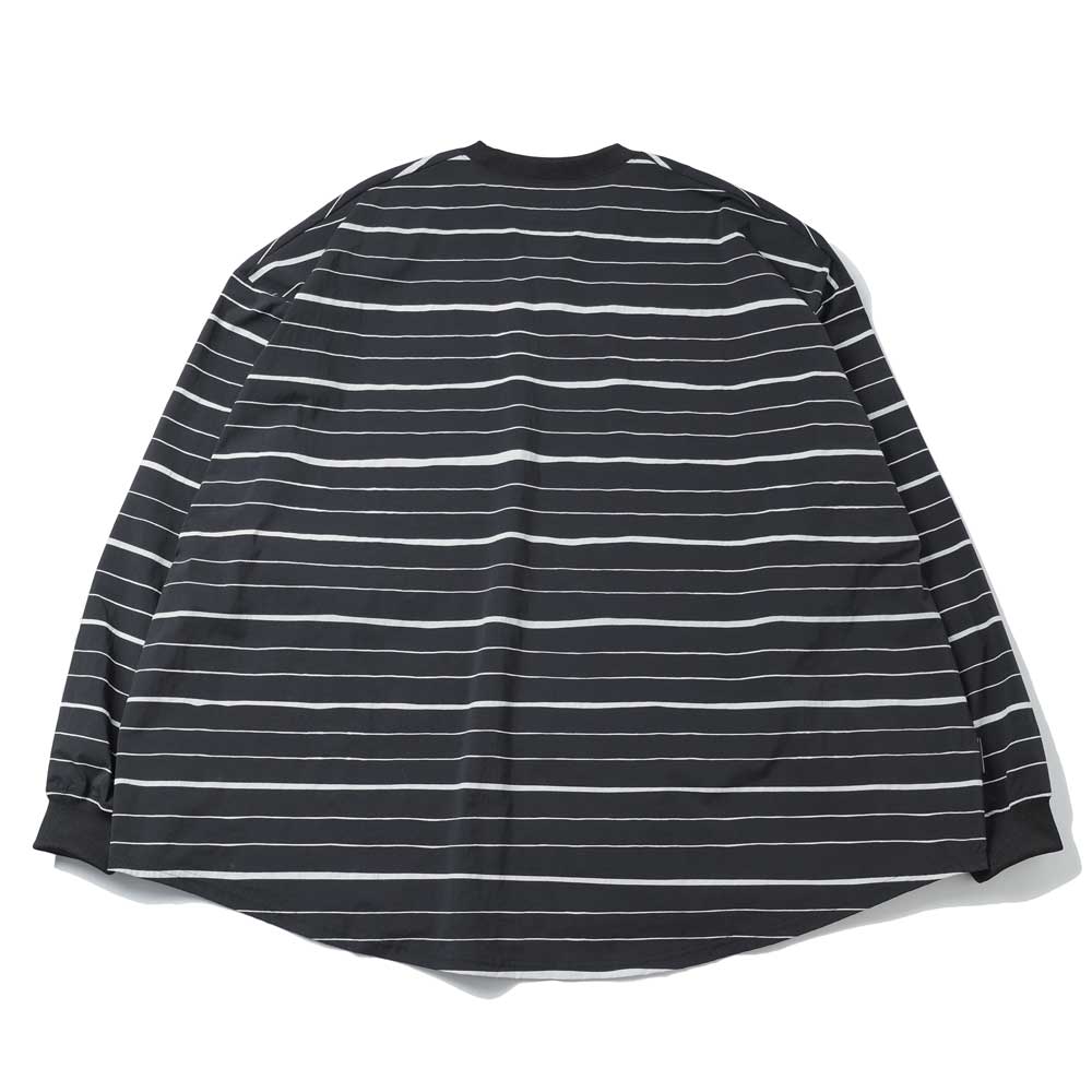 SUPER BIG MIX STRIPE LS NYLON TEE