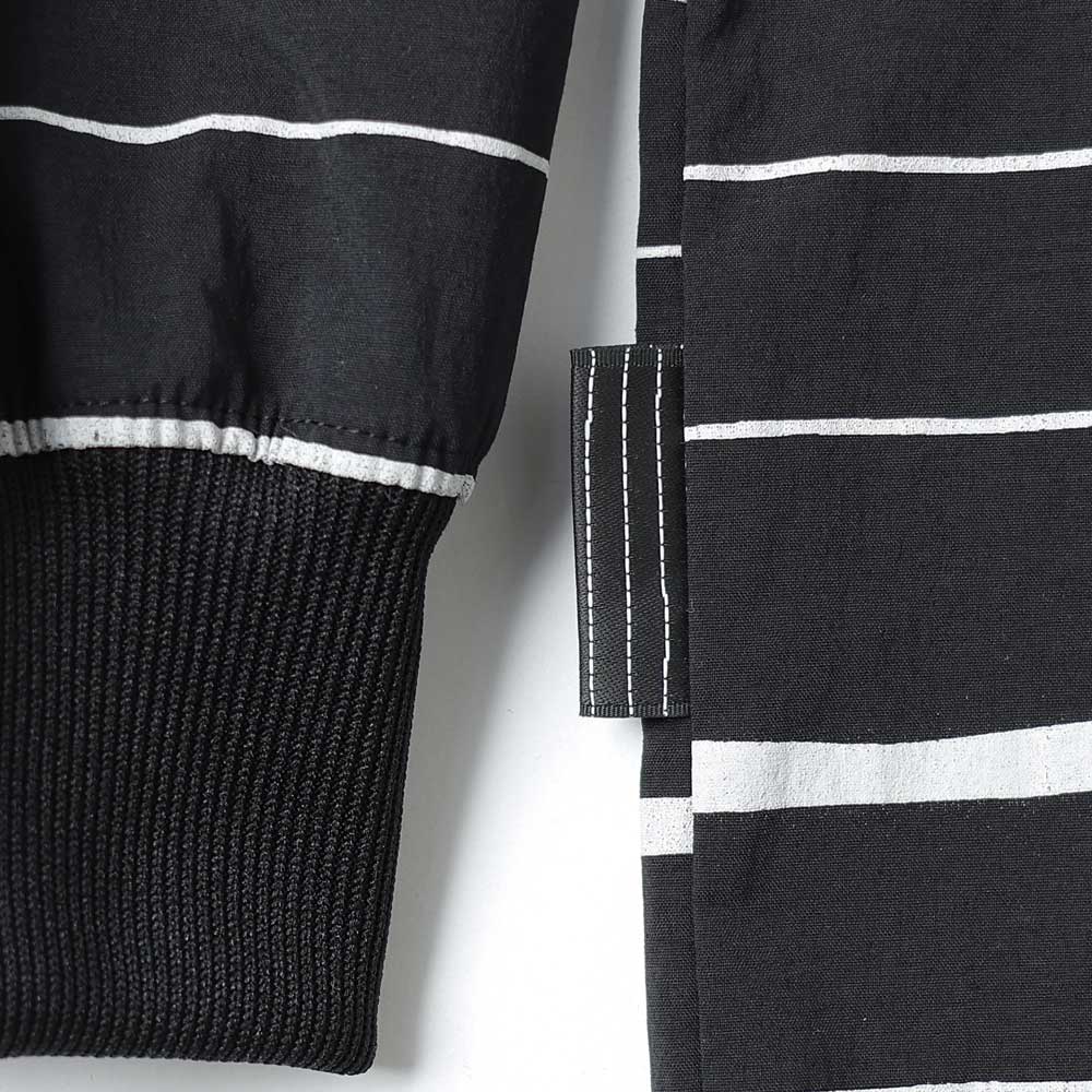 SUPER BIG MIX STRIPE LS NYLON TEE