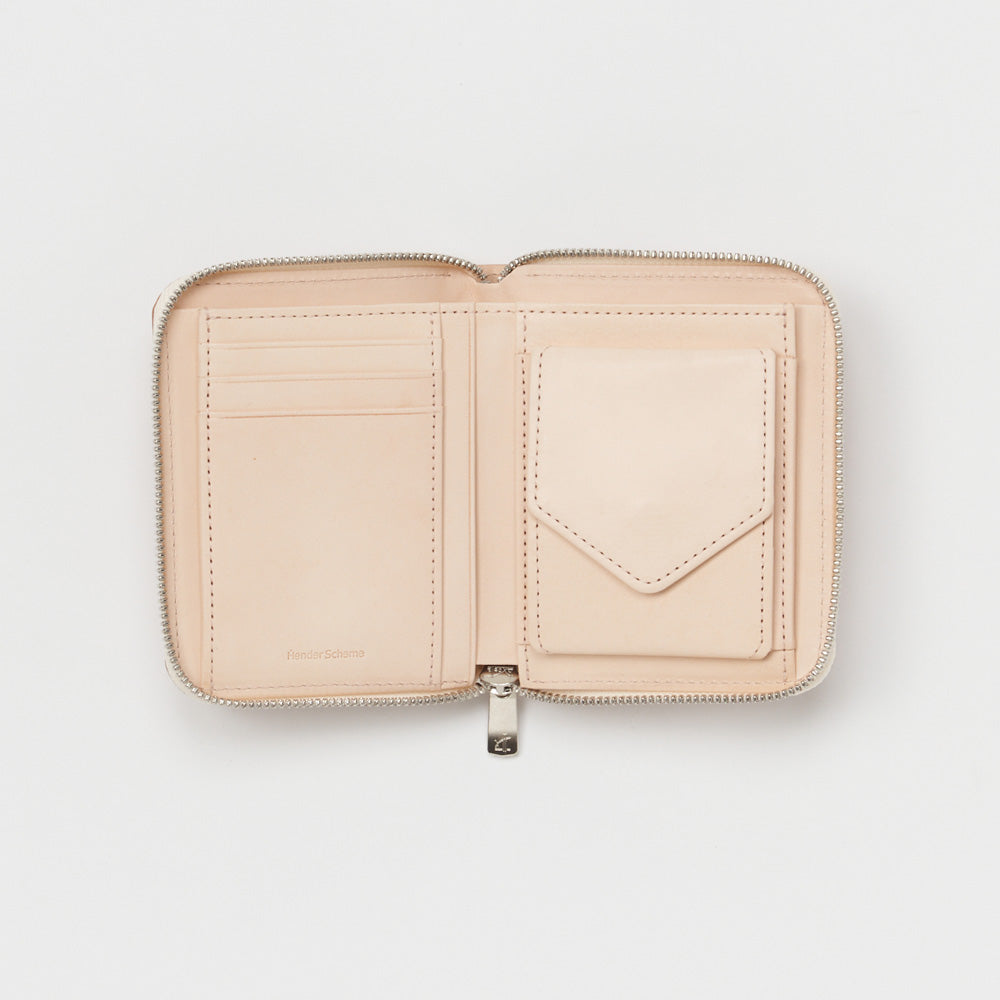 square zip purse