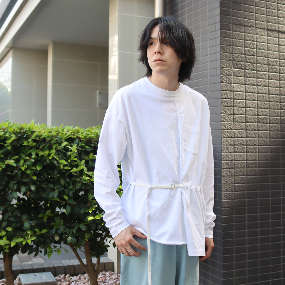 ASSYMETRICAL BELTED LS TEE