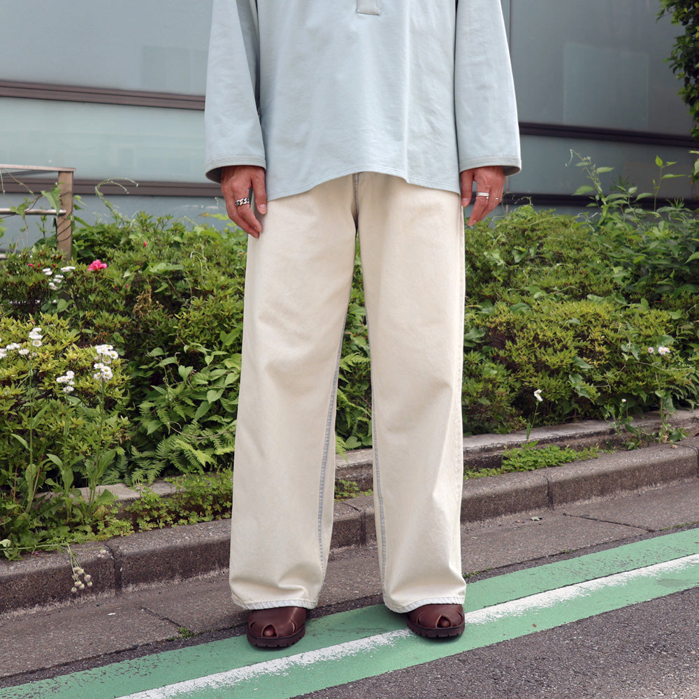 Ice Wash W-Velt Denim Pants