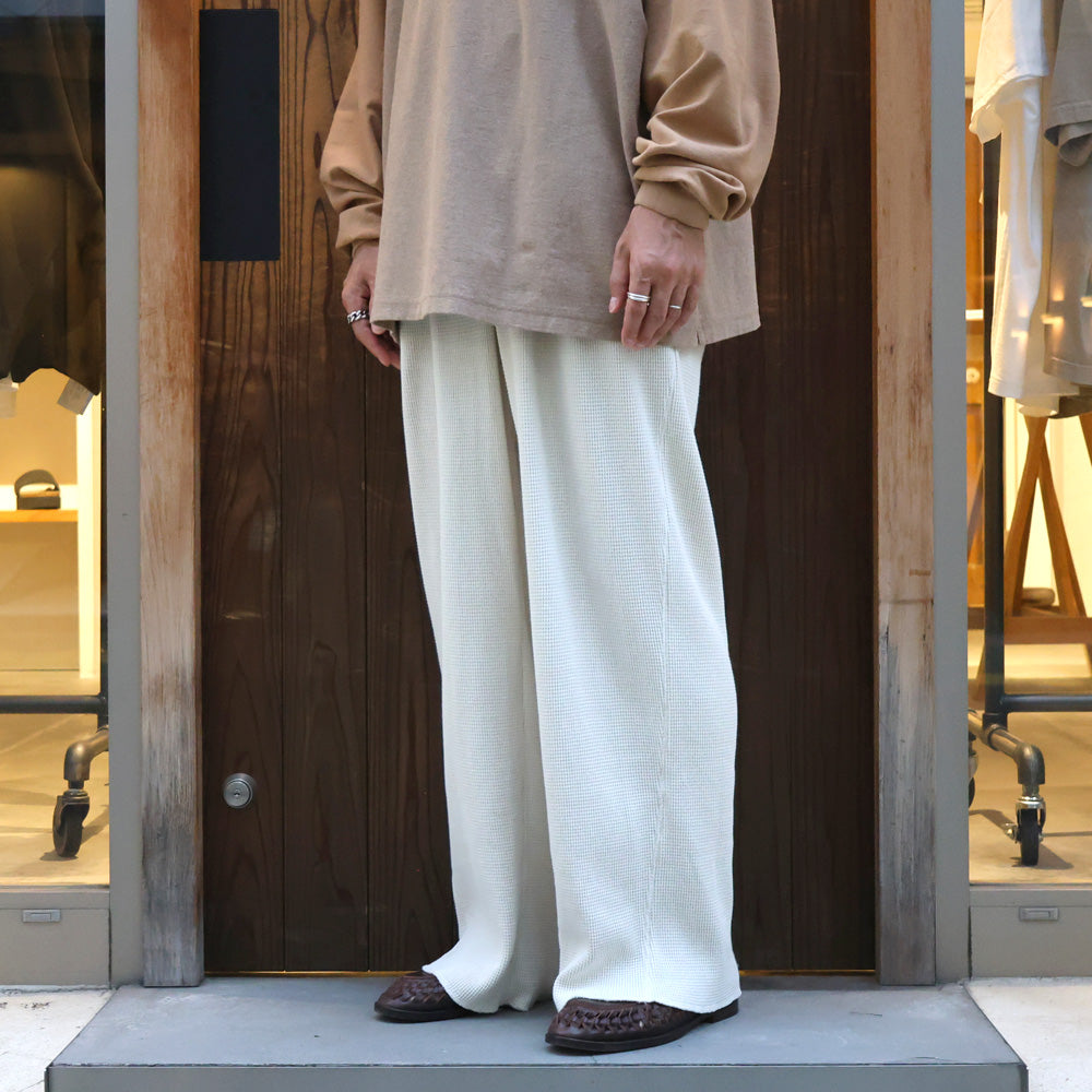 WAFFLE EASY PANTS - Pigment Stone Wash -