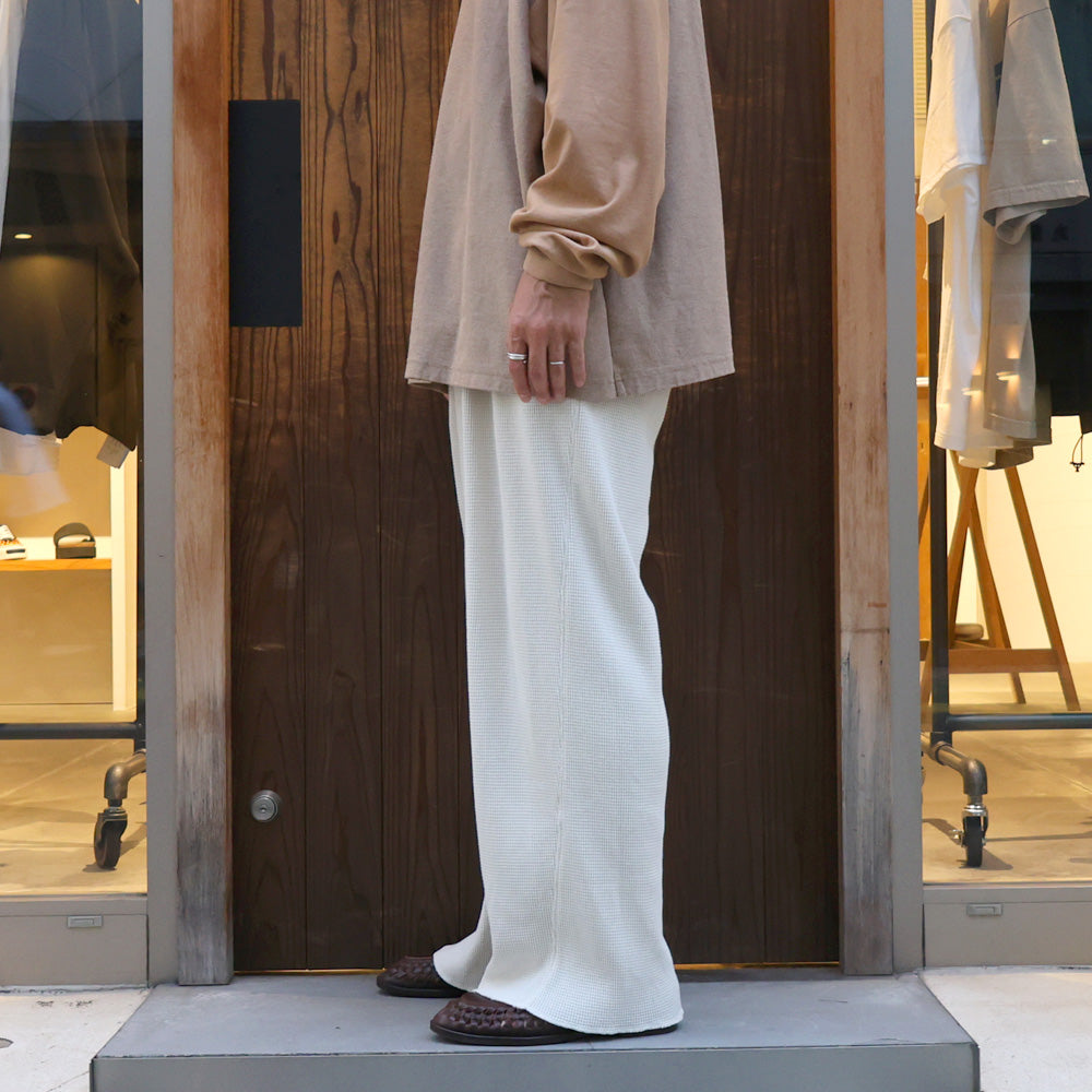WAFFLE EASY PANTS - Pigment Stone Wash -