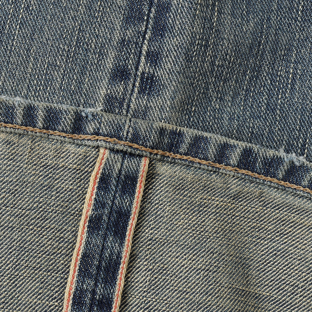 DAMAGED MODERN DENIM PANTS WIDE CUT
