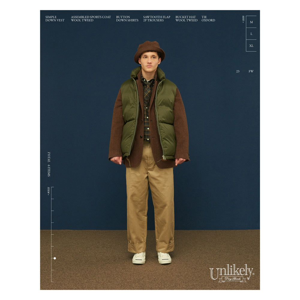 Unlikely Bucket Hat Wool Tweed